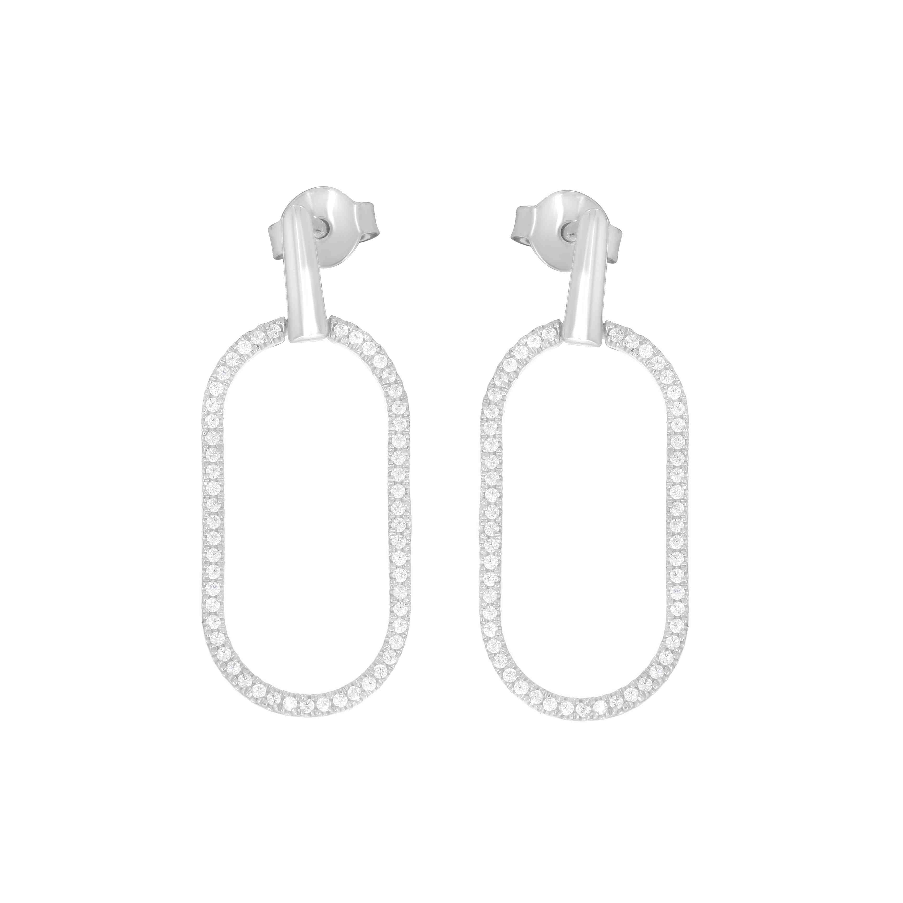 Paperclip Drop Earrings ER21485A